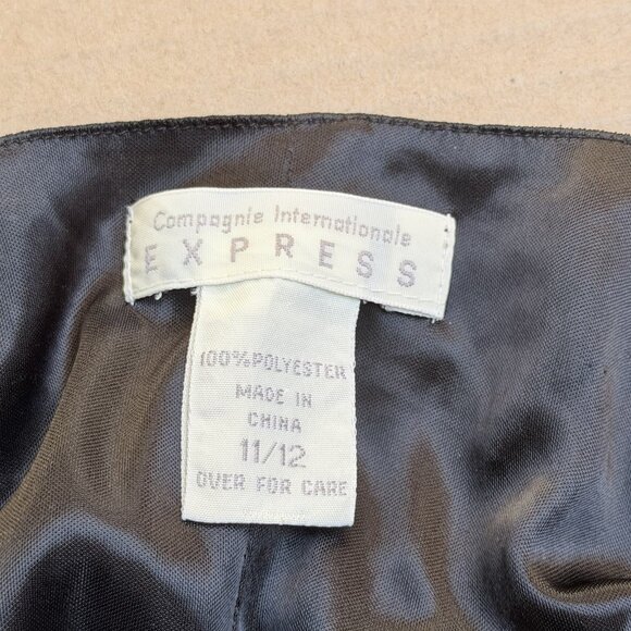 90s Y2K Vintage Express Cami Top Womens Small Black Chiffon Whimsy Sheer Fairy - Picture 10 of 11